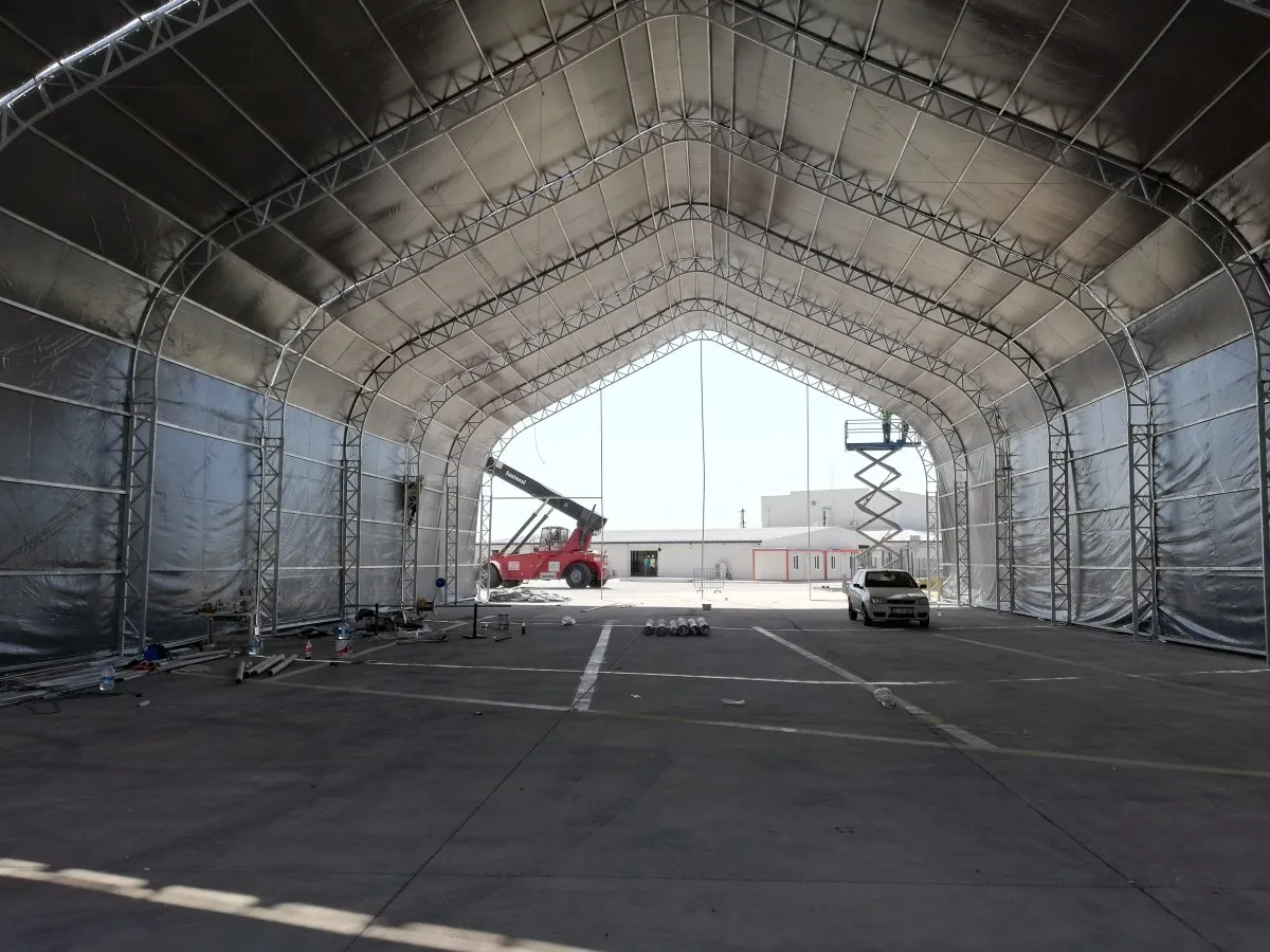Maltepe Büyük çaplı çelik hangar çadırı